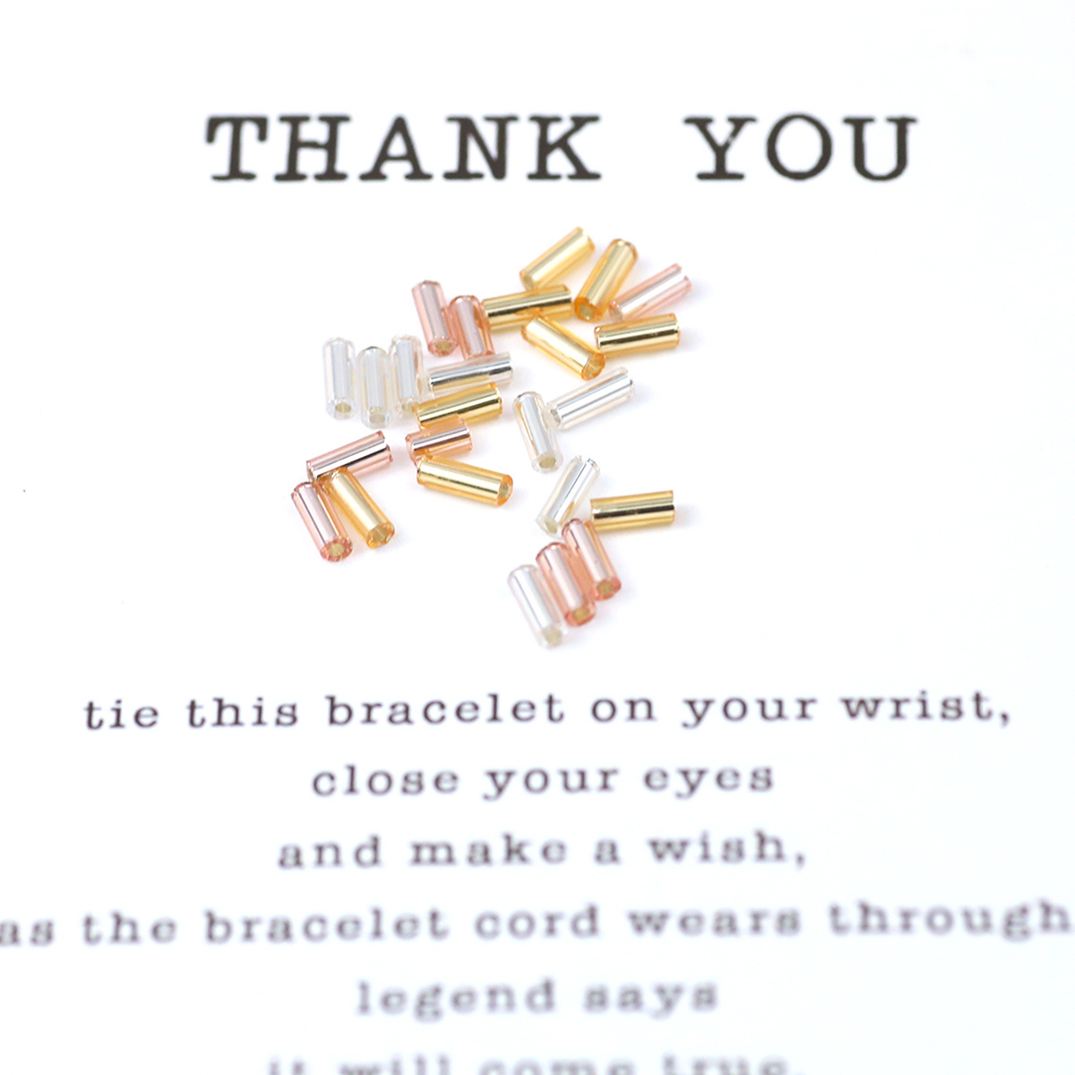 5mm Rose Golden Cylindrical Glass Beads for Jewelry Making